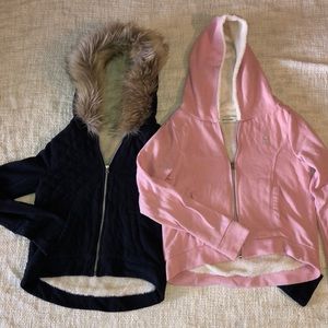 Navy and Pink Abercrombie Girls sweatshirts hoodie